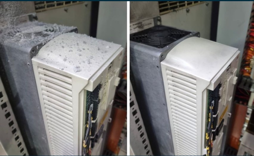 Frequency drive, including fan (cooling)