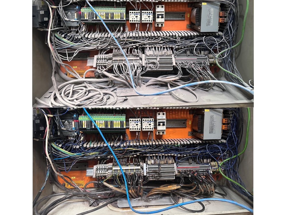 Terminal block and relay panel