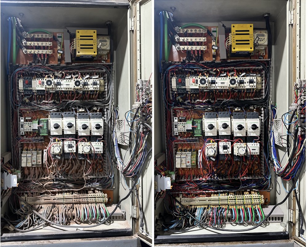 Control relay panel