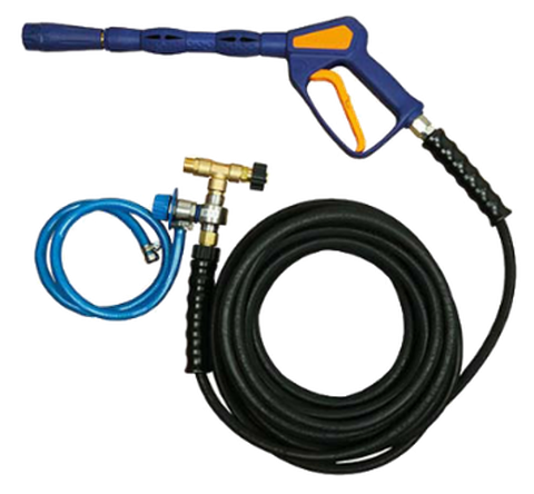 Flowey foam lance and high-pressure hose